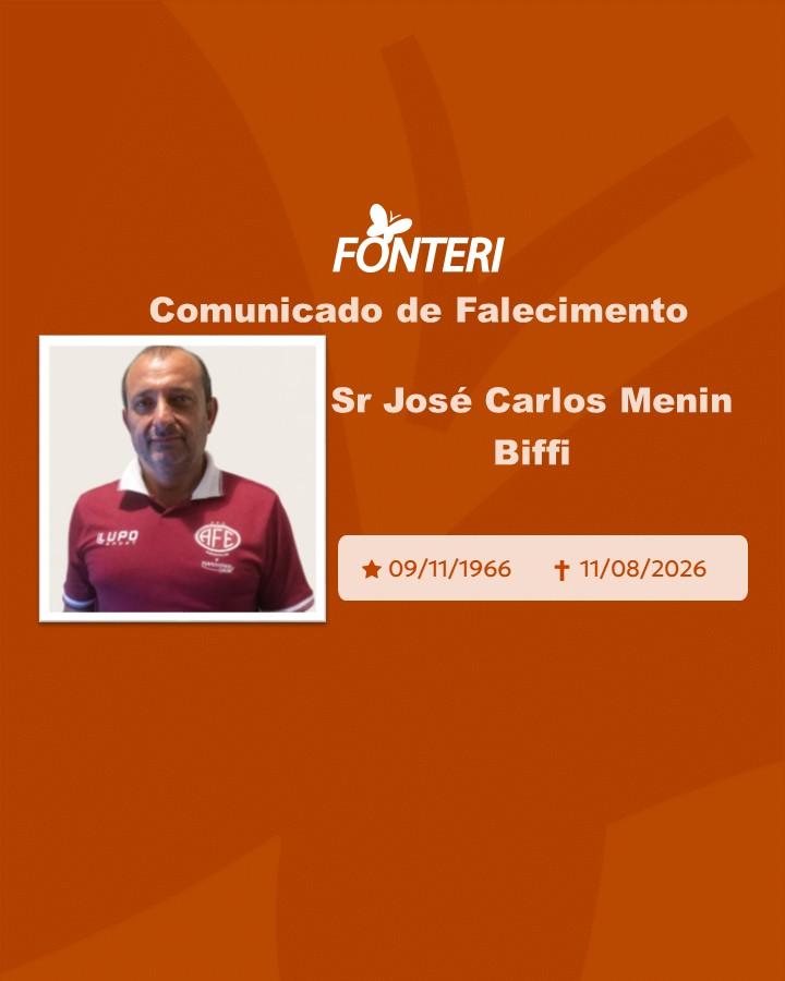 Com pesar, nos despedimos do Sr. José Carlos Menin Biffi