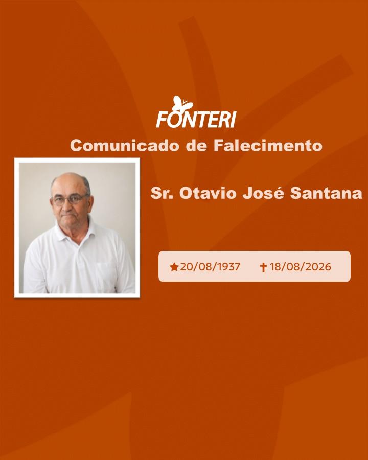 Com pesar, nos despedimos do Sr. Otavio José Santana