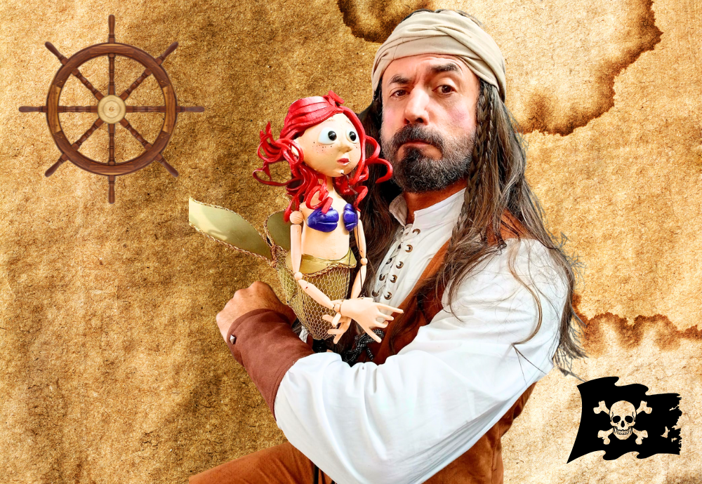 ‘Contos de Piratas – A Pequena Sereia’ encerra temporada no Museu do Boneco neste final de semana