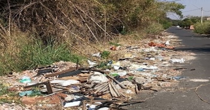 Indicação cobra limpeza de mato em área de preservação no Jardim Indaiá