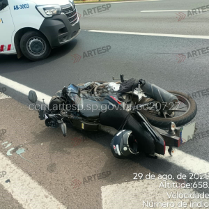 Acidente na Washington Luís deixa um motociclista morto em Cordeirópolis