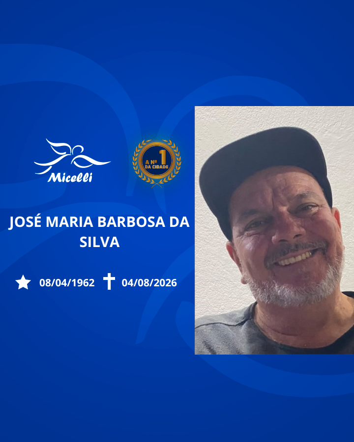 O GRUPO MICELLI COMUNICA O FALECIMENTO DO SR. JOSÉ MARIA BARBOSA DA SILVA.
