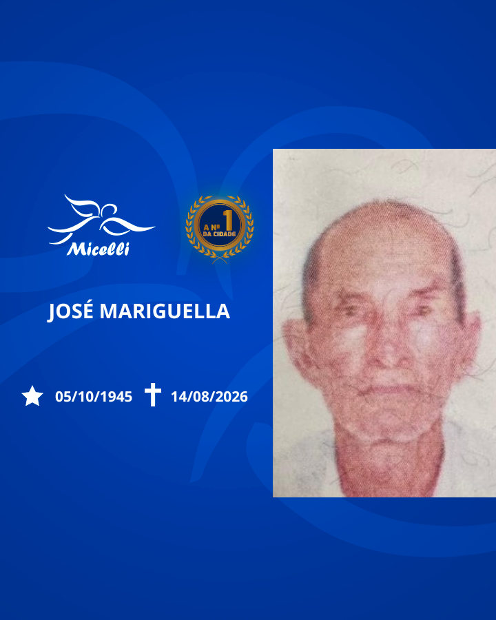 O GRUPO MICELLI COMUNICA O FALECIMENTO DO SR. JOSÉ MARIGUELLA.