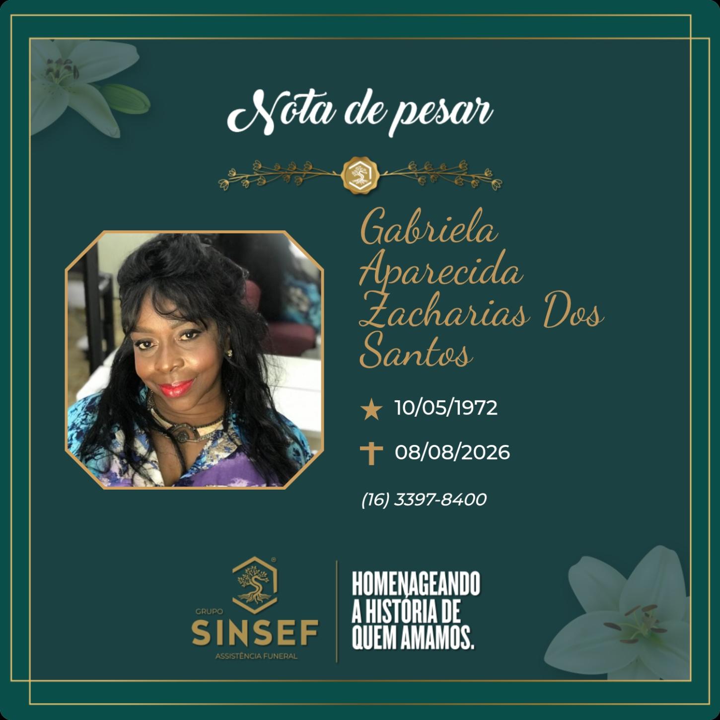 O Grupo Sinsef se despede da Sra. Gabriela Aparecida Zacharias dos Santos 