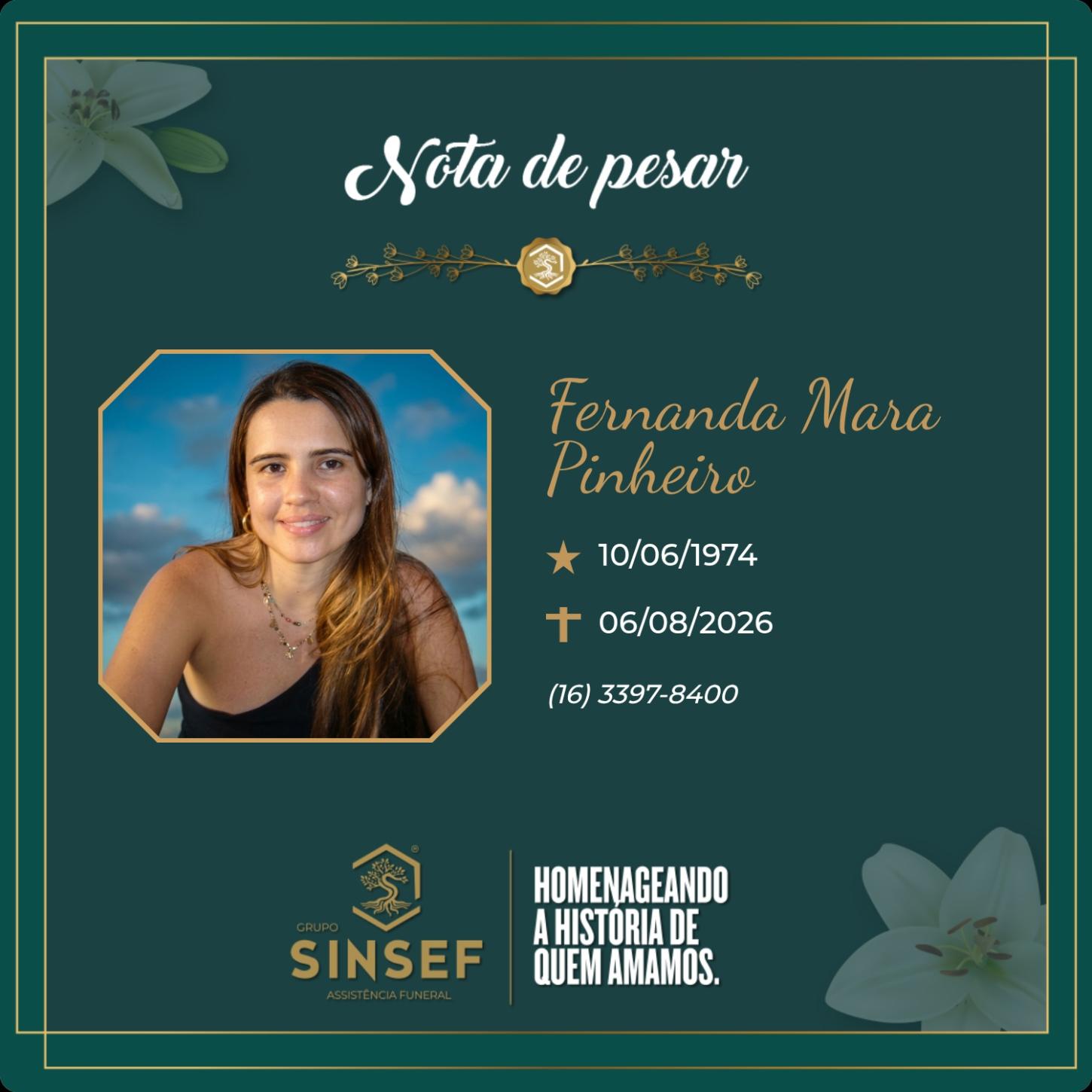 O Grupo Sinsef se despede de Fernanda Mara Pinheiro 