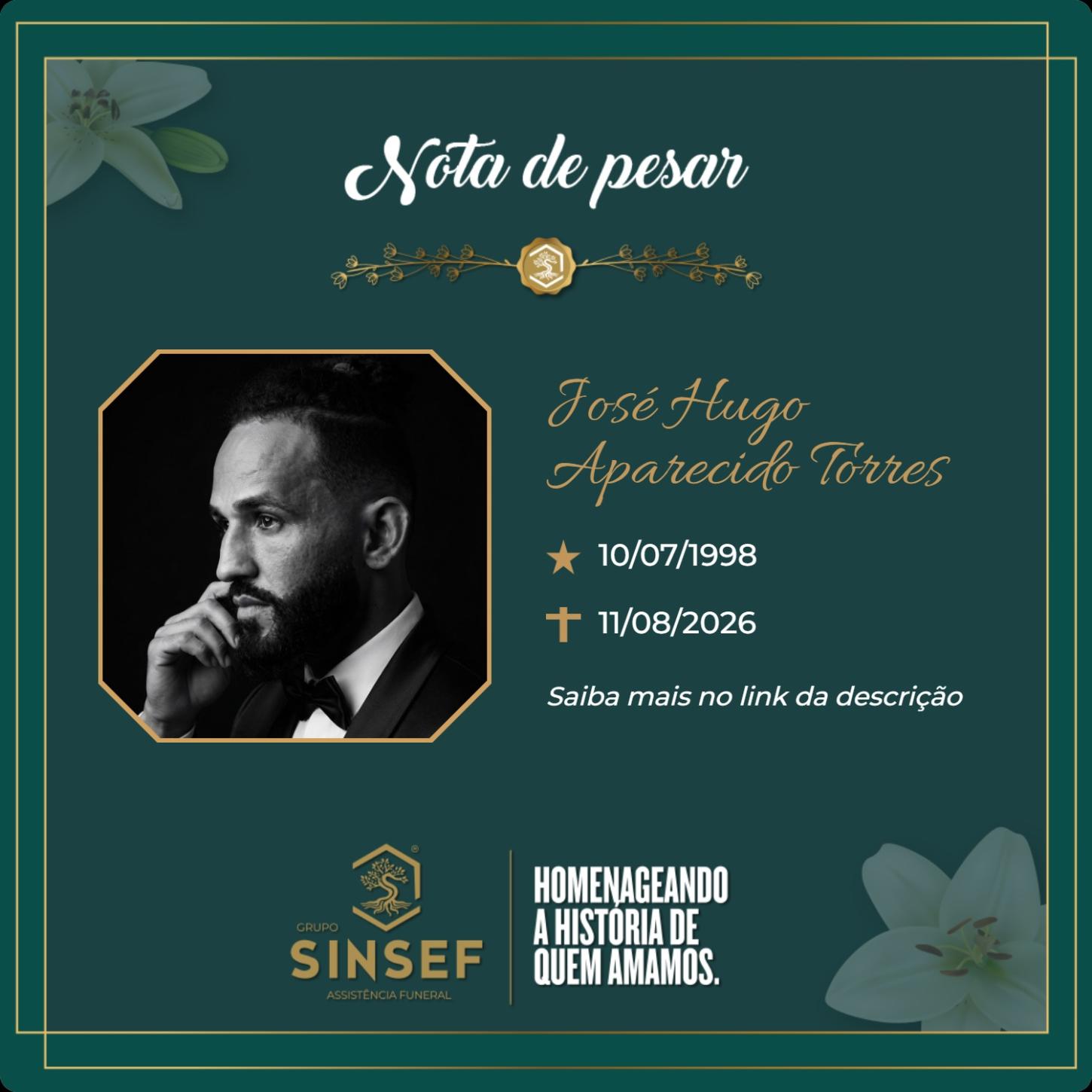 O Grupo Sinsef se despede de José Hugo Aparecido Torres