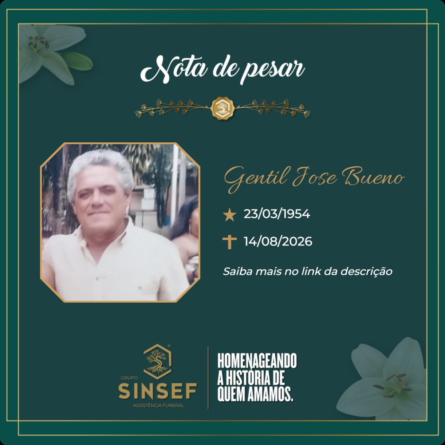 O Grupo Sinsef se despede do Sr. Gentil José Bueno