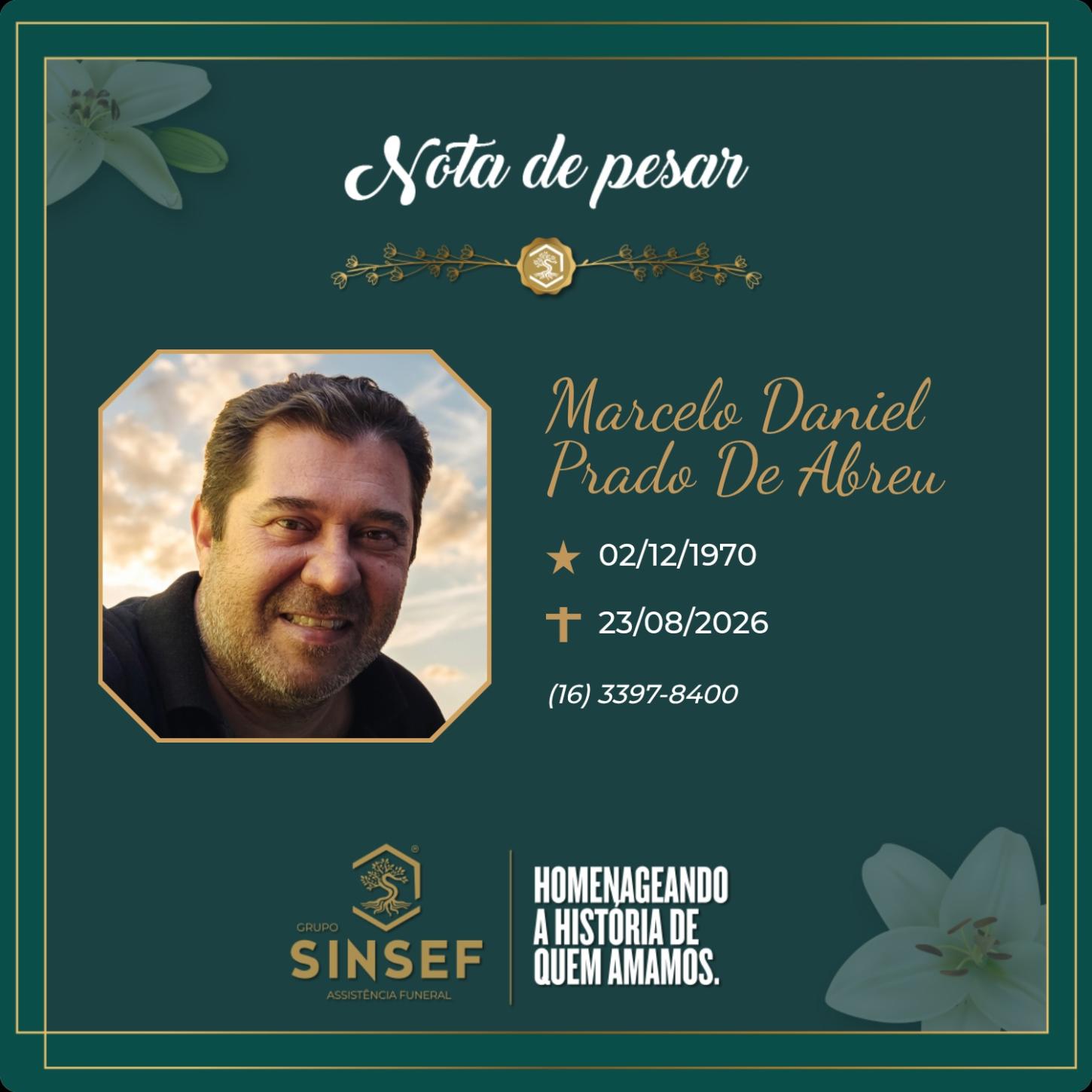 O Grupo Sinsef se despede do Sr. Marcelo  Daniel Prado de Abreu 