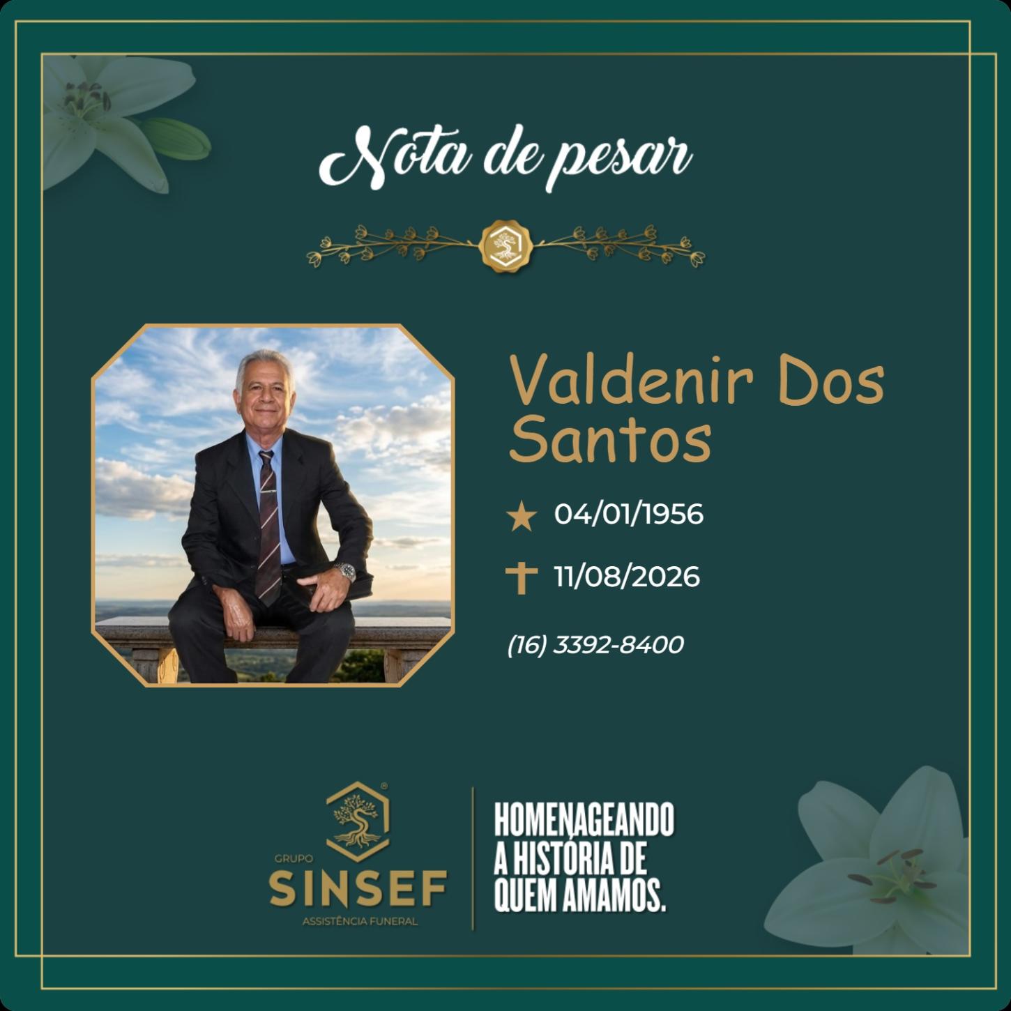O Grupo Sinsef se despede do Sr. Valdenir dos Santos
