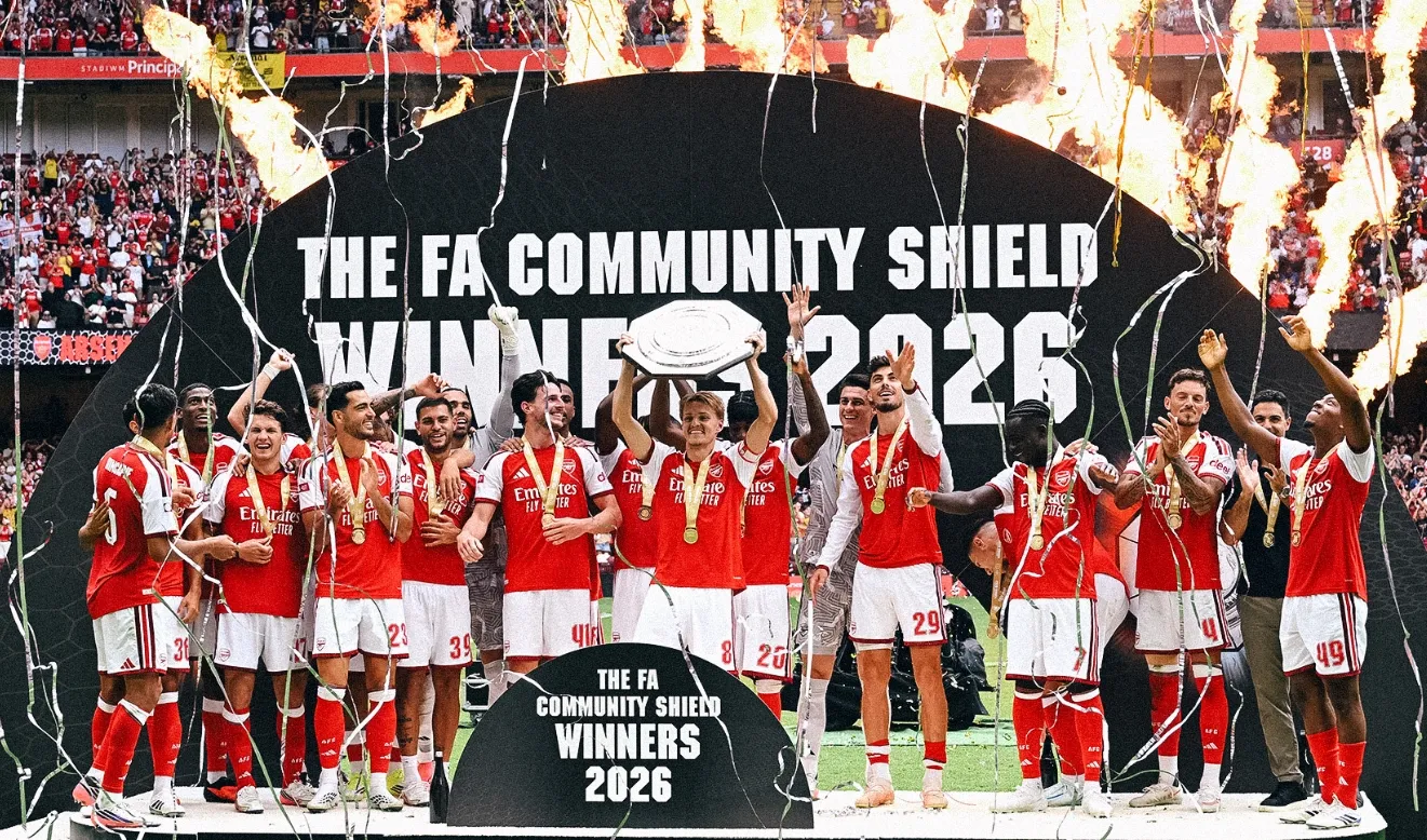 Arsenal goleia Manchester City e conquista a Supercopa da Inglaterra
