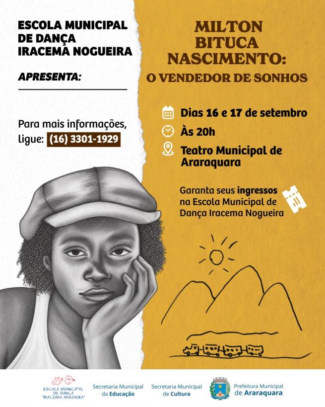 Alunos da escola municipal de dança homenageiam milton nascimento