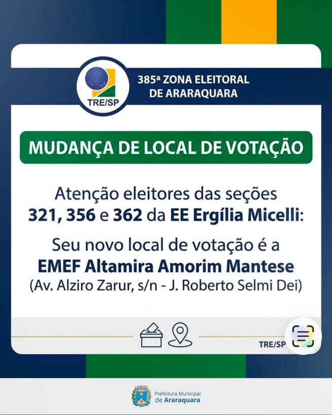 Eleitor: confira se o seu local de votação mudou antes de votar