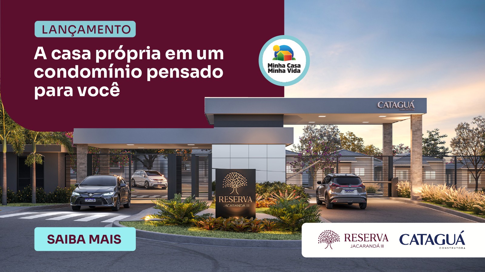 Cataguá Construtora apresenta o novo condomínio Reserva Jacarandá III