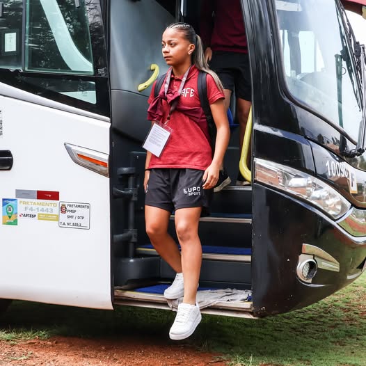 Chegada das Guerreirinhas da Ferroviária para o duelo contra o Taubaté