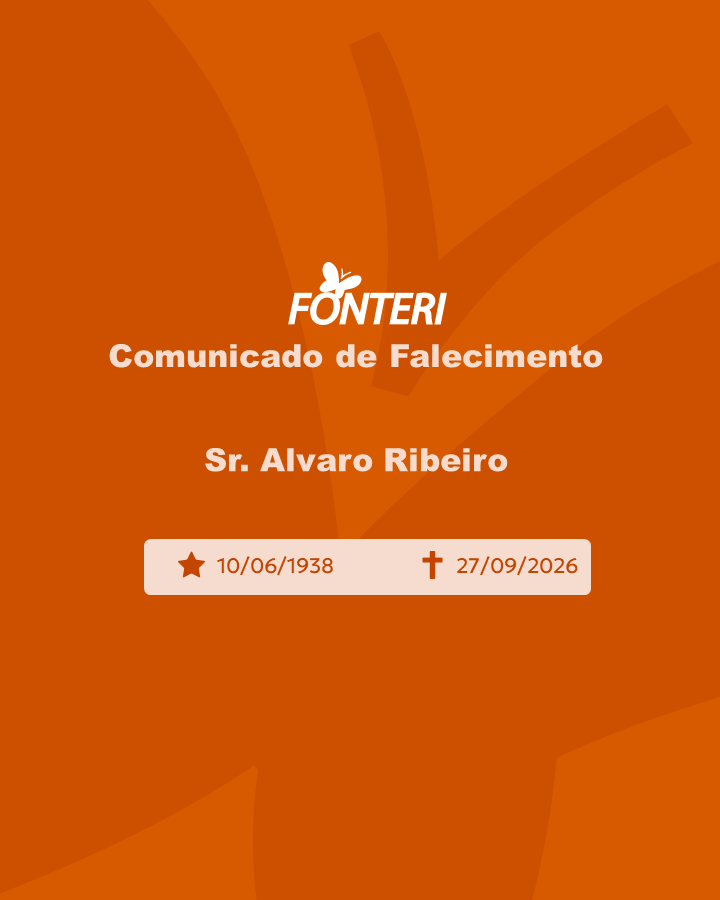 Com pesar, nos despedimos do Sr. Alvaro Ribeiro.  