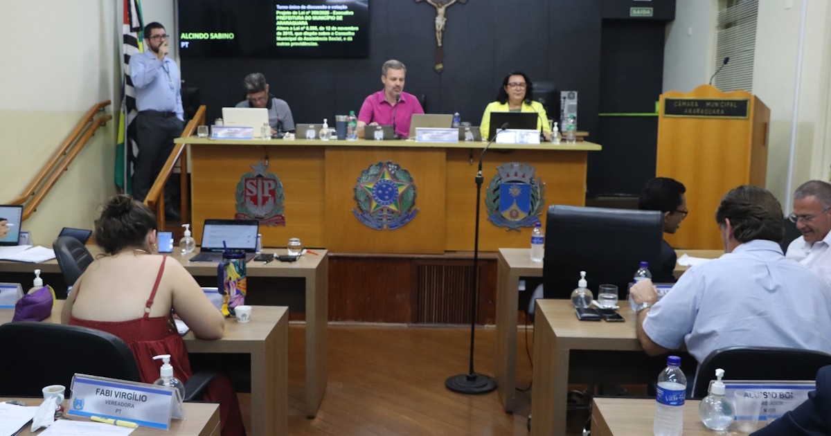 Câmara de Araraquara realiza sua 81ª sessão ordinária