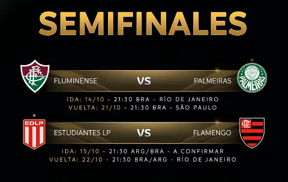 Conmebol divulga o calendário oficial das semifinais da libertadores