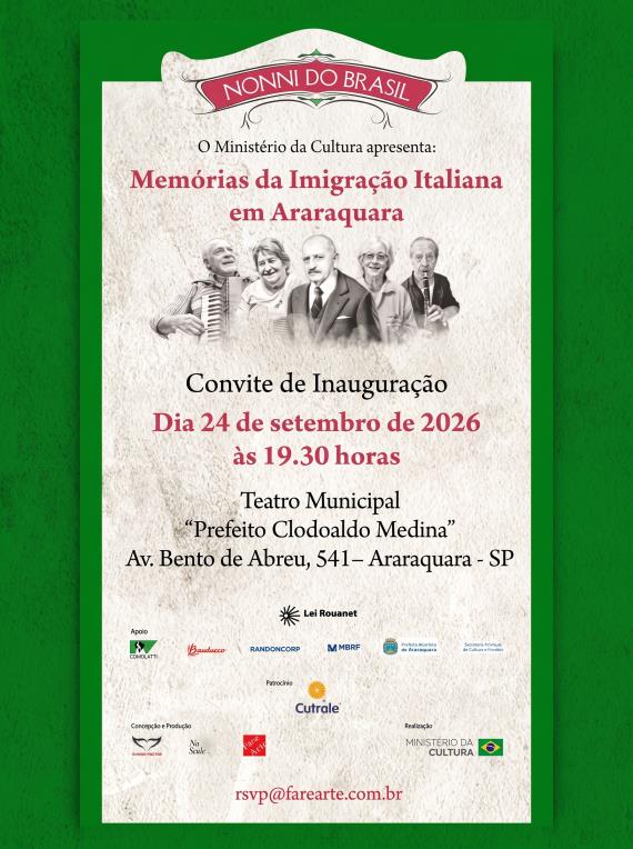 Exposição Nonni do Brasil celebra imigração italiana em Araraquara