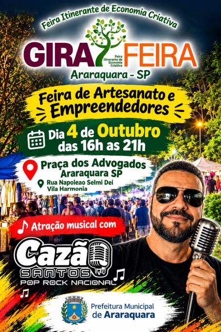 GiraFeira ocupa a Praça dos Advogados neste domingo com economia criativa