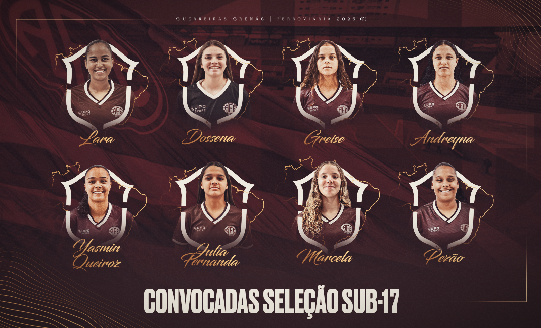 Oito atletas das Guerreirinhas da Ferroviária são convocadas para a seleção