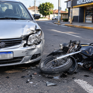 Motociclista causa colisão e foge após dar telefone errado em São Carlos