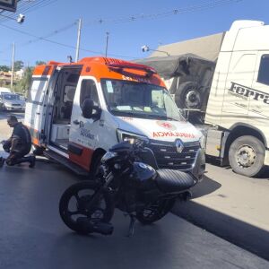 Acidente de trânsito deixa motociclista ferido no bairro Botafogo