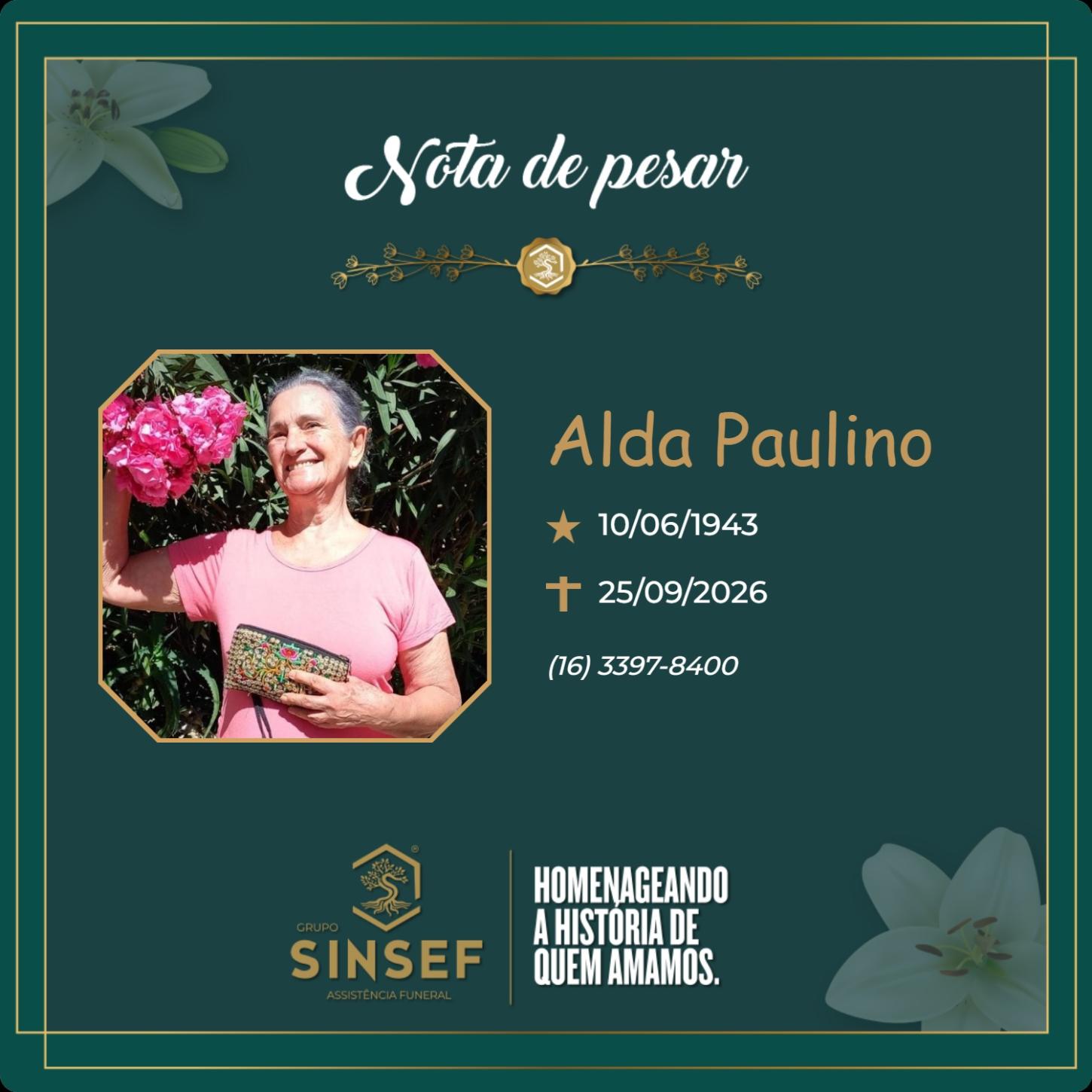 O Grupo Sinsef se despede da Sra. Alda Paulino