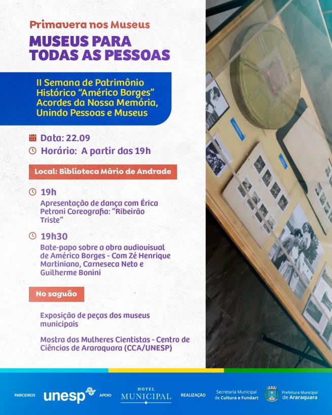 Araraquara inicia eventos conjuntos de patrimônio histórico e museus