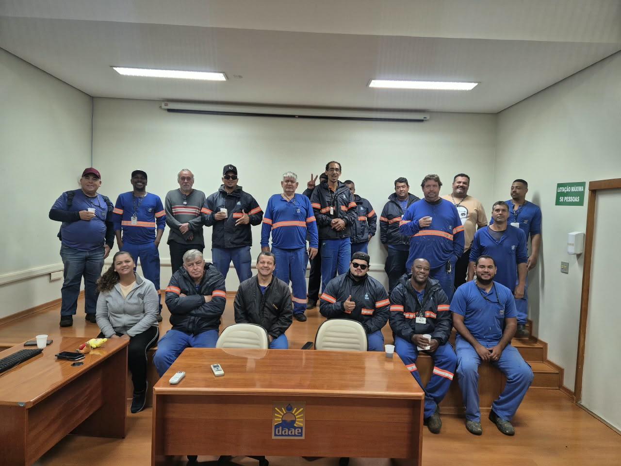 Treinamento de segurança no trabalho capacita equipes do Daae Araraquara