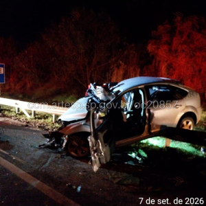 Colisão frontal deixa um morto na SP-255 após ultrapassagem proibida em Bocaina