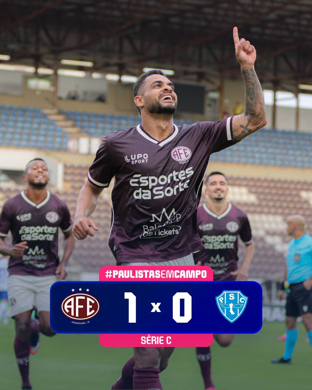 Ferroviária conquista vitória em casa pela Série C do Campeonato Brasileiro