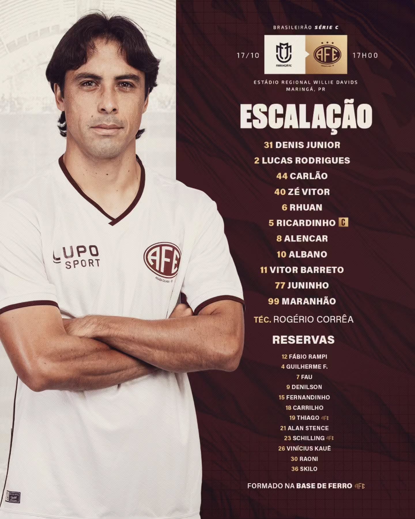 Ferroviária define time titular para a final da Série C