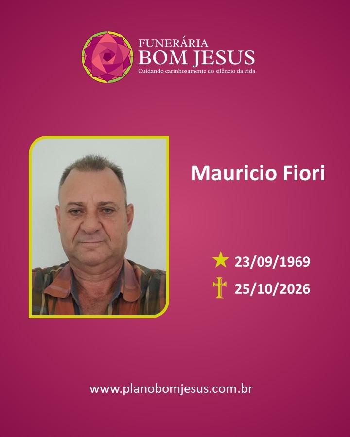 A Funerária Bom Jesus comunica o falecimento do Sr. MAURICIO FIORI