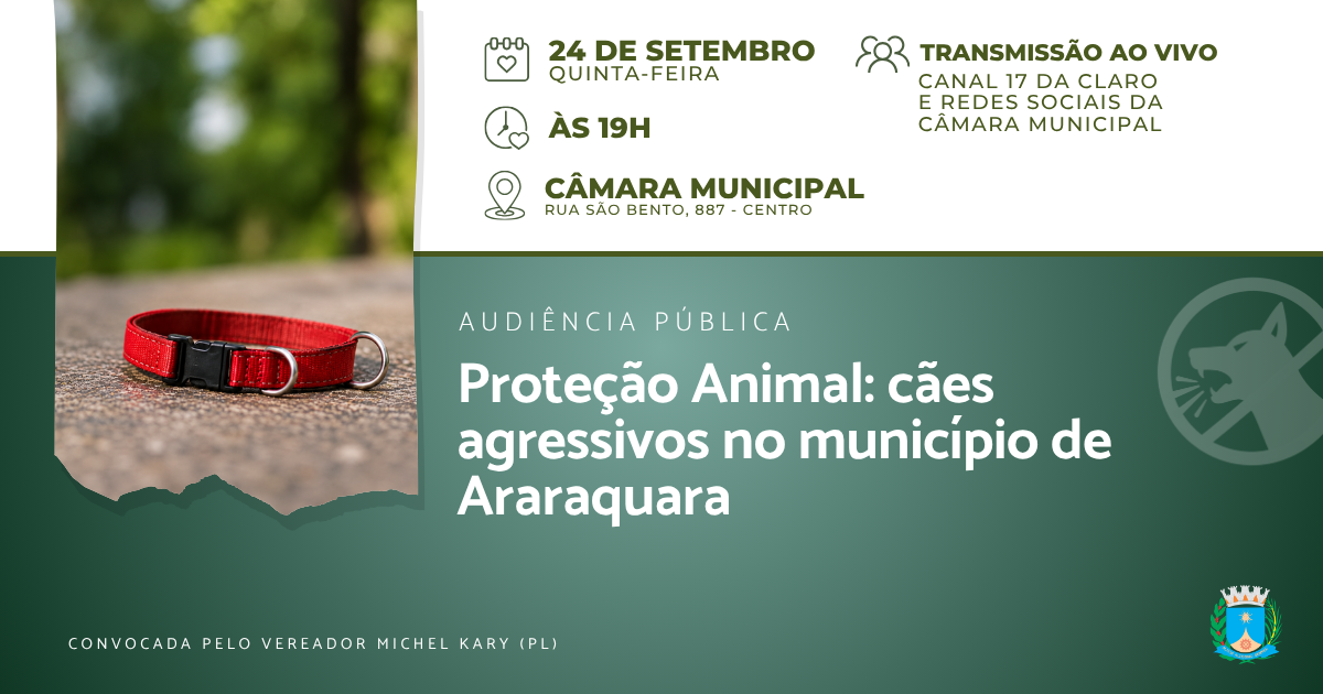 Audiência pública em Araraquara debate desafios com cães agressivos