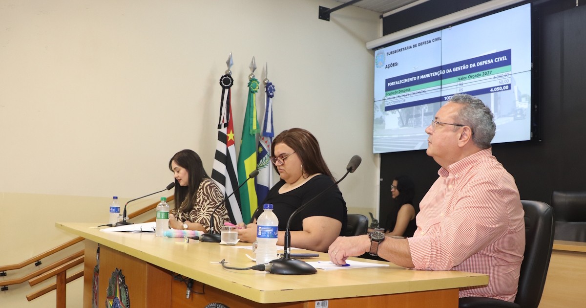 Câmara inicia audiências públicas da Lei Orçamentária Anual de 2027