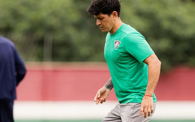 Germán Cano treina com o grupo e fica perto de voltar ao Fluminense
