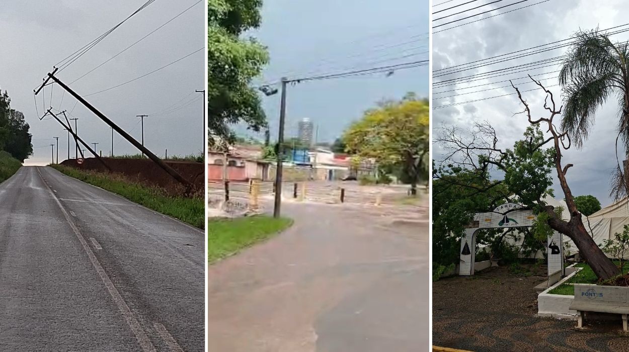 Temporais em SP provocam alagamentos e danos a veículos no interior