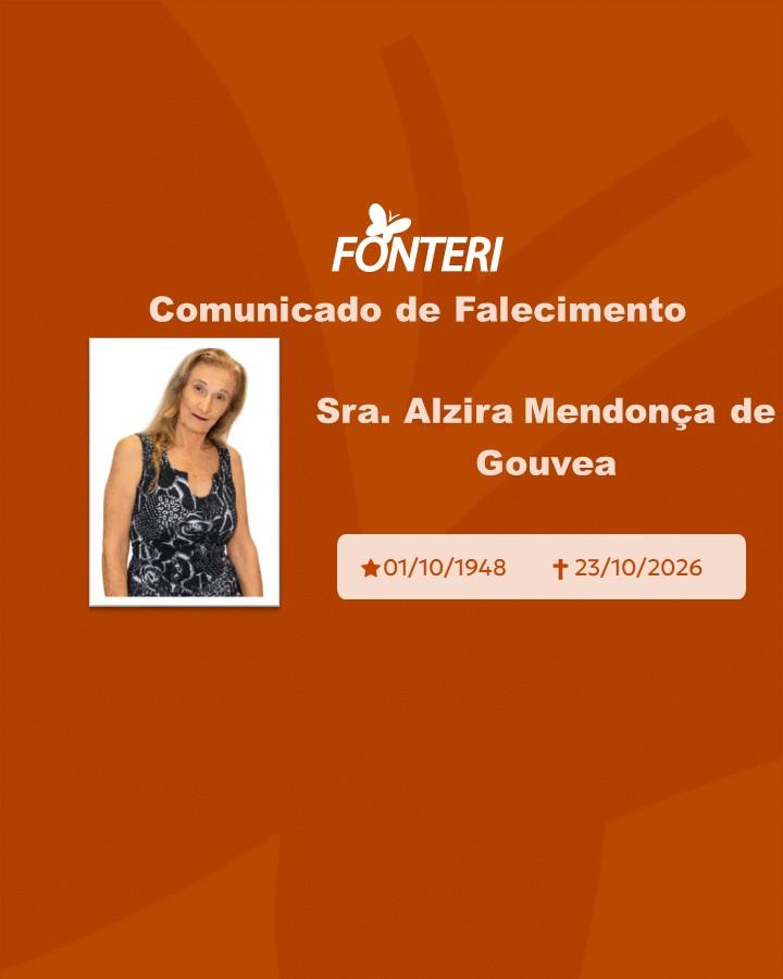 Com pesar, nos despedimos da Sra. Alzira Mendonça de Gouvea