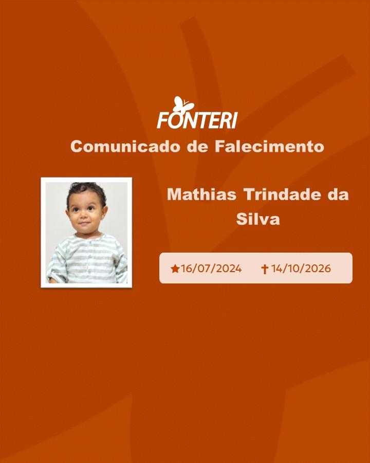 Com pesar, nos despedimos de Mathias Trindade da Silva  