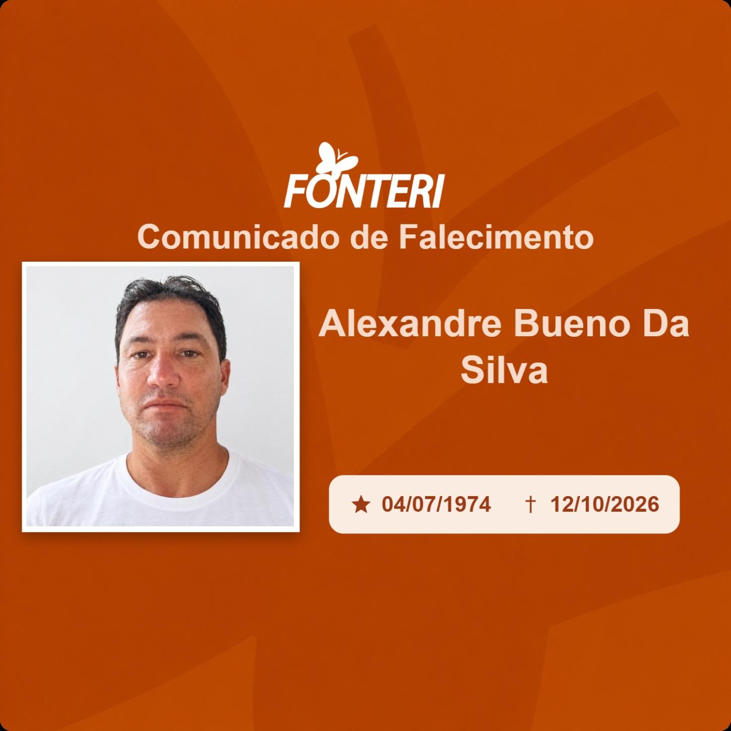 Com pesar, nos despedimos do Sr. Alexandre Bueno da Silva.