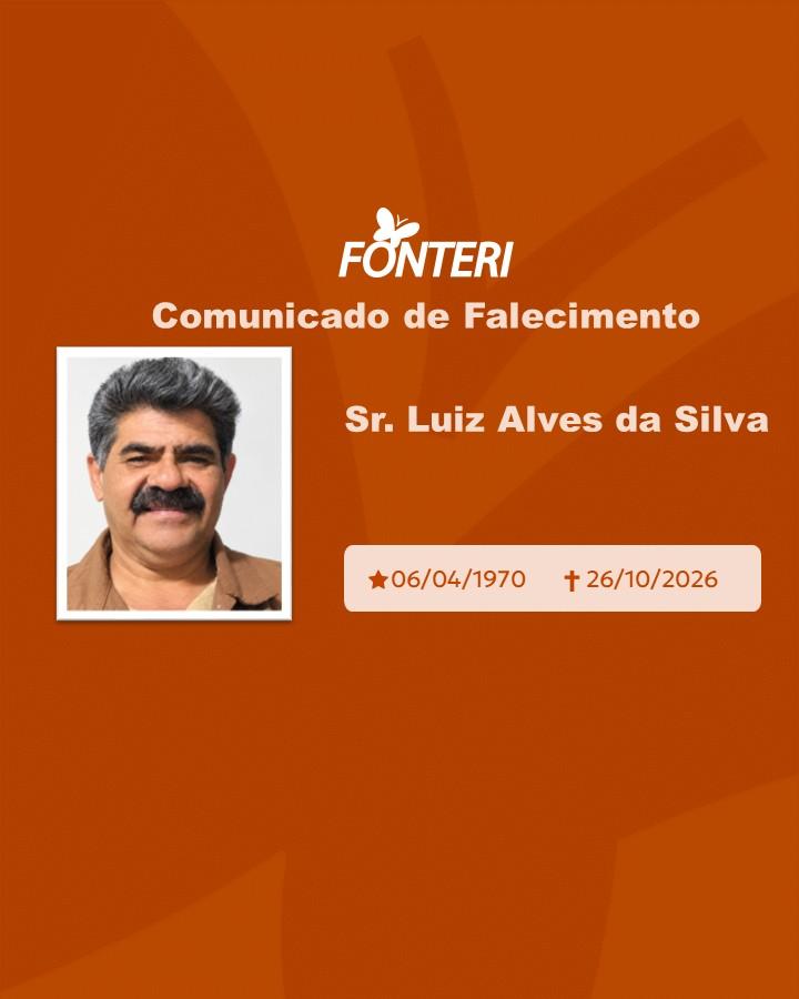 Com pesar, nos despedimos do Sr. Luiz Alves da Silva 