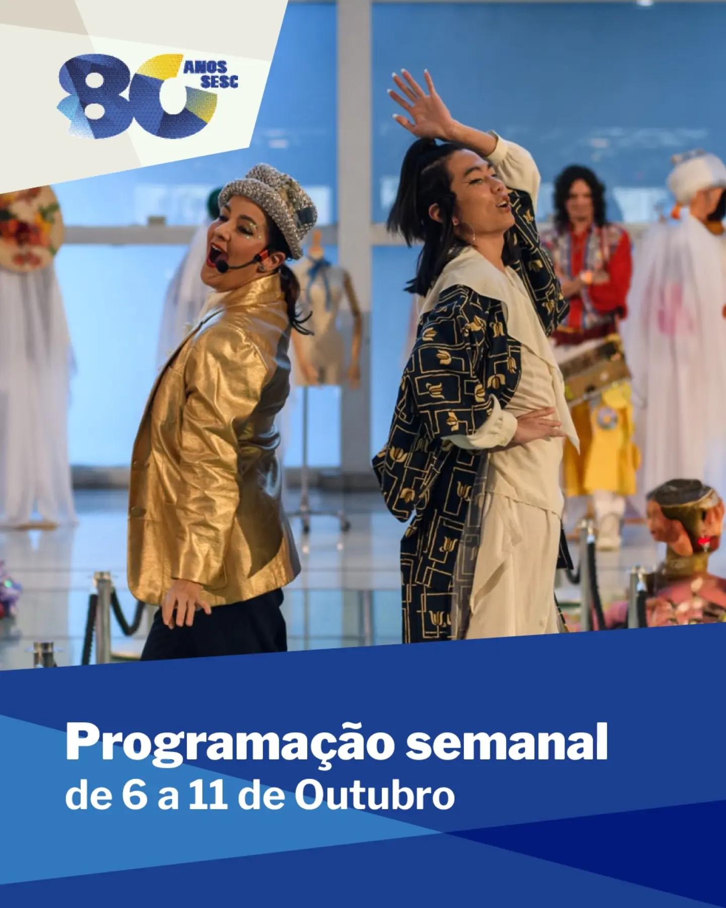 Confira a programação da semana de 6 a 11 de outubro