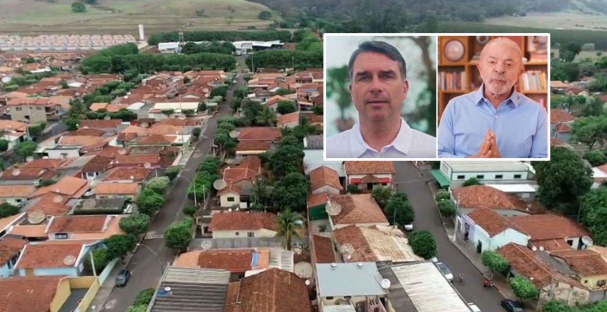 Flávio Bolsonaro e Lula empatam em cidade do interior nas eleições 2026