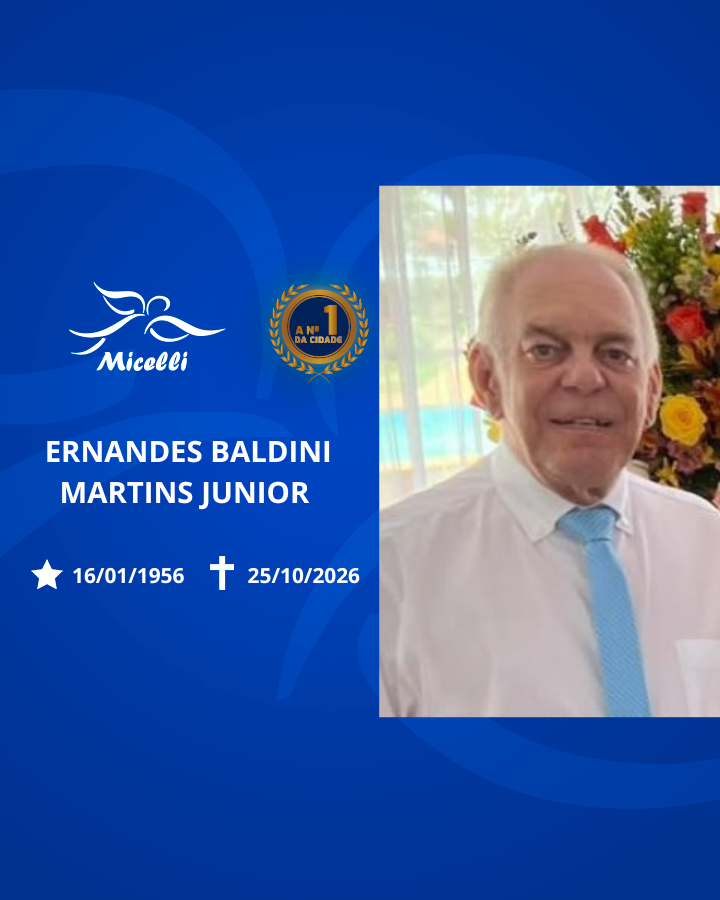 O GRUPO MICELLI COMUNICA O FALECIMENTO DO SR. ERNANDES  BALDINI MARTINS JUNIOR.