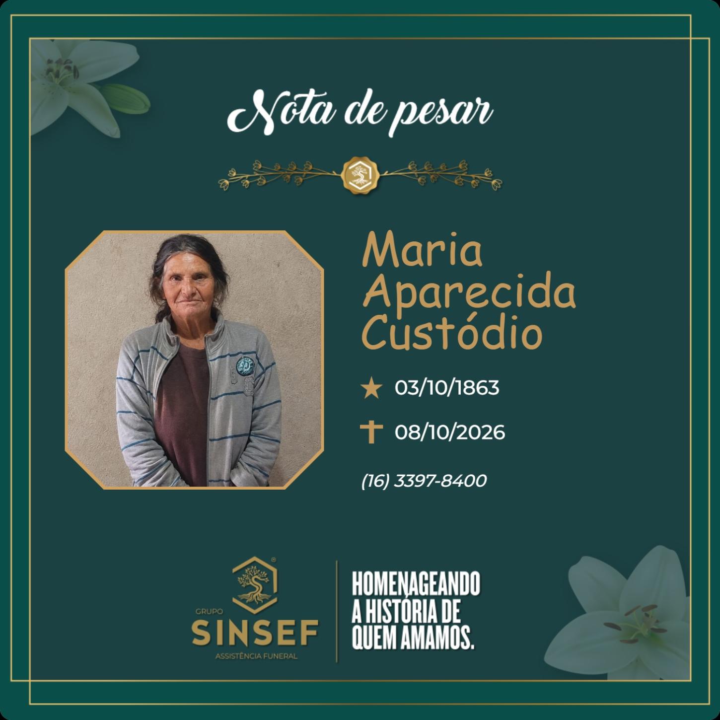O Grupo Sinsef se despede da Sra. Maria Aparecida Custódio