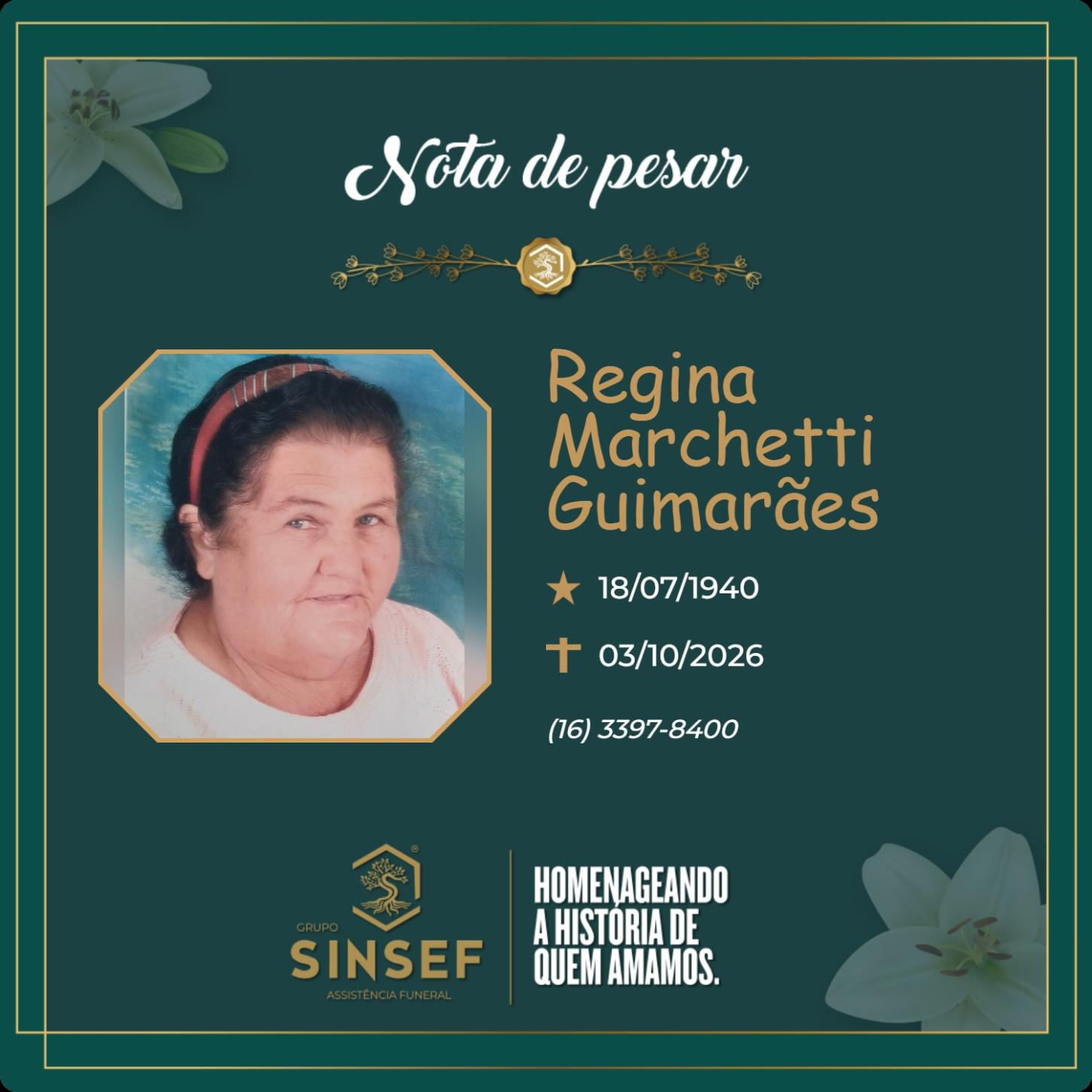 O Grupo Sinsef se despede da Sra. Regina Marchetti Guimarães 