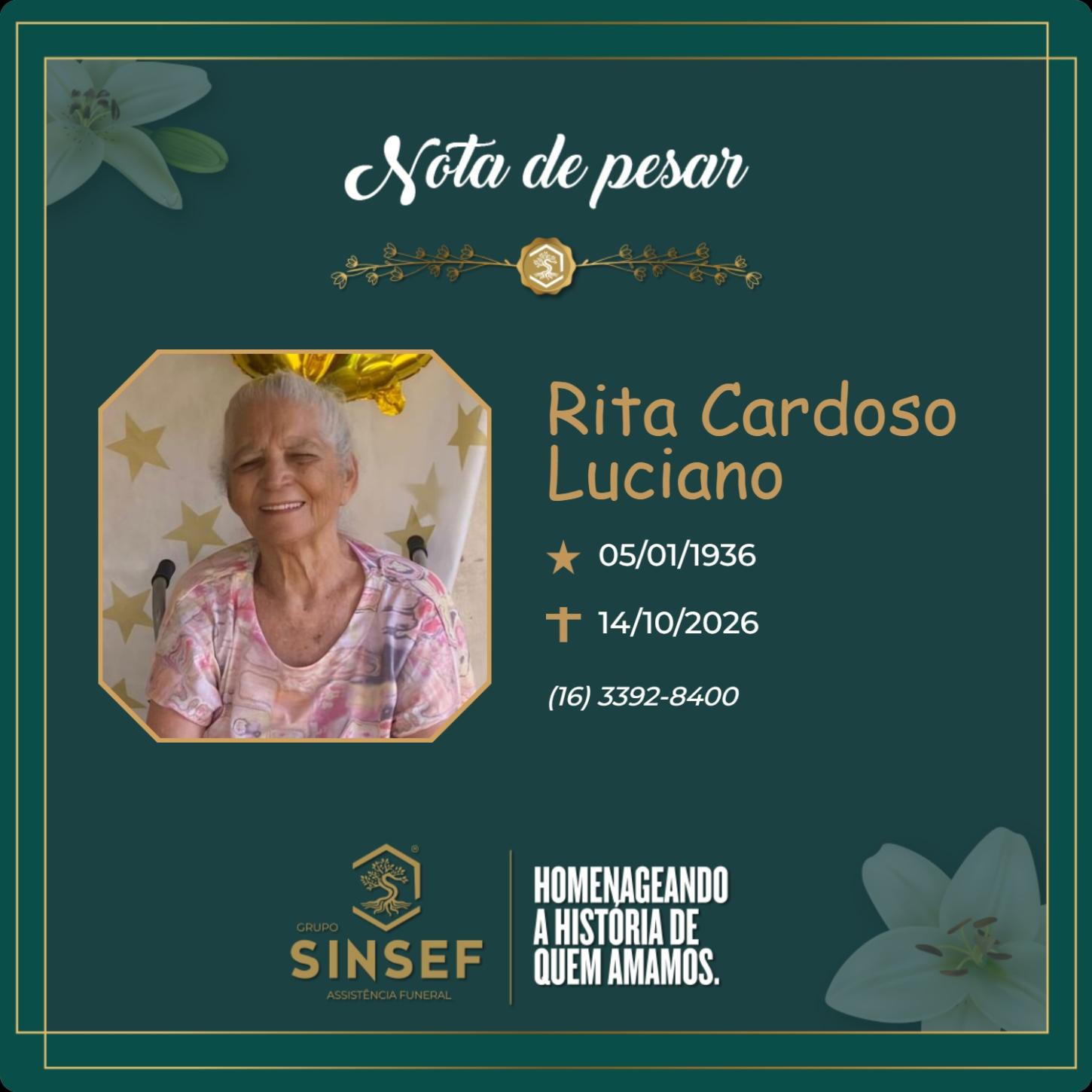 O Grupo Sinsef se despede da Sra. Rita Cardoso Luciano