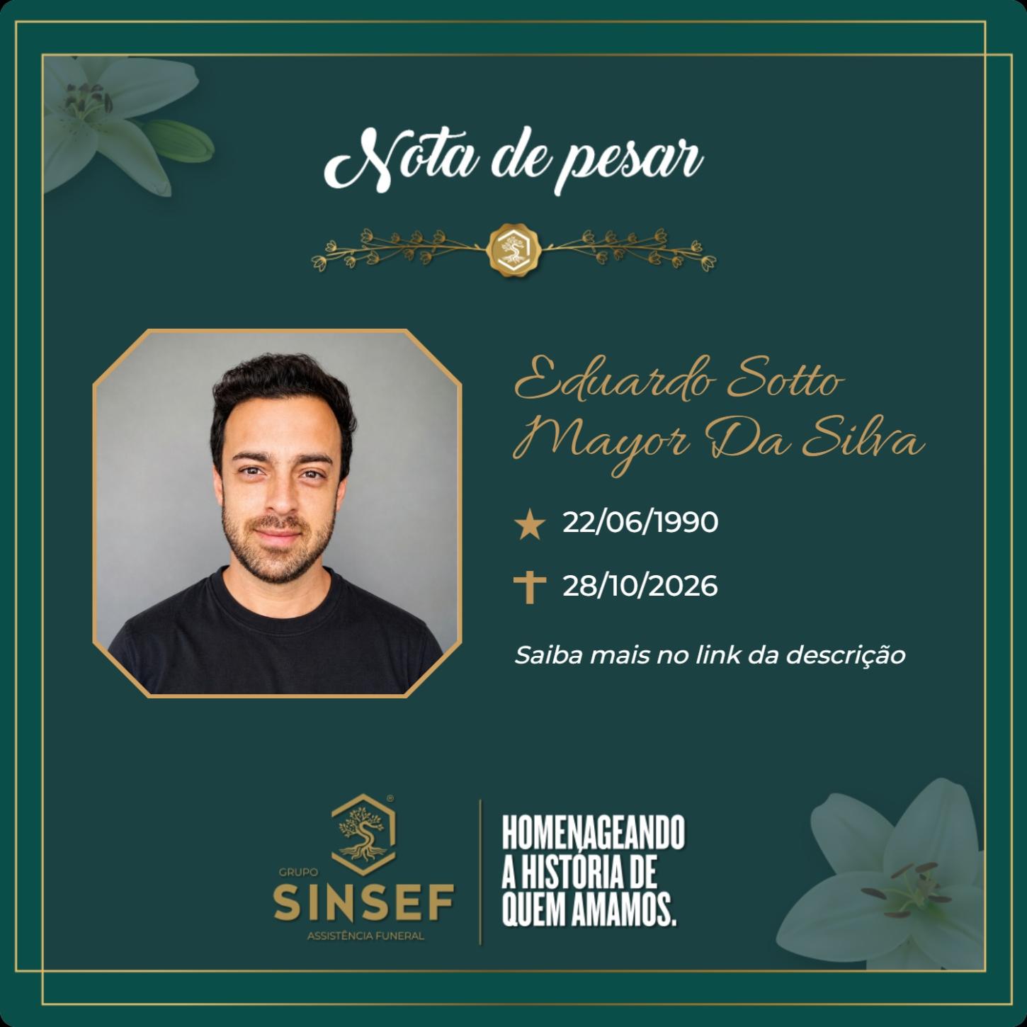 O Grupo Sinsef se despede de Eduardo Sotto Mayor da Silva