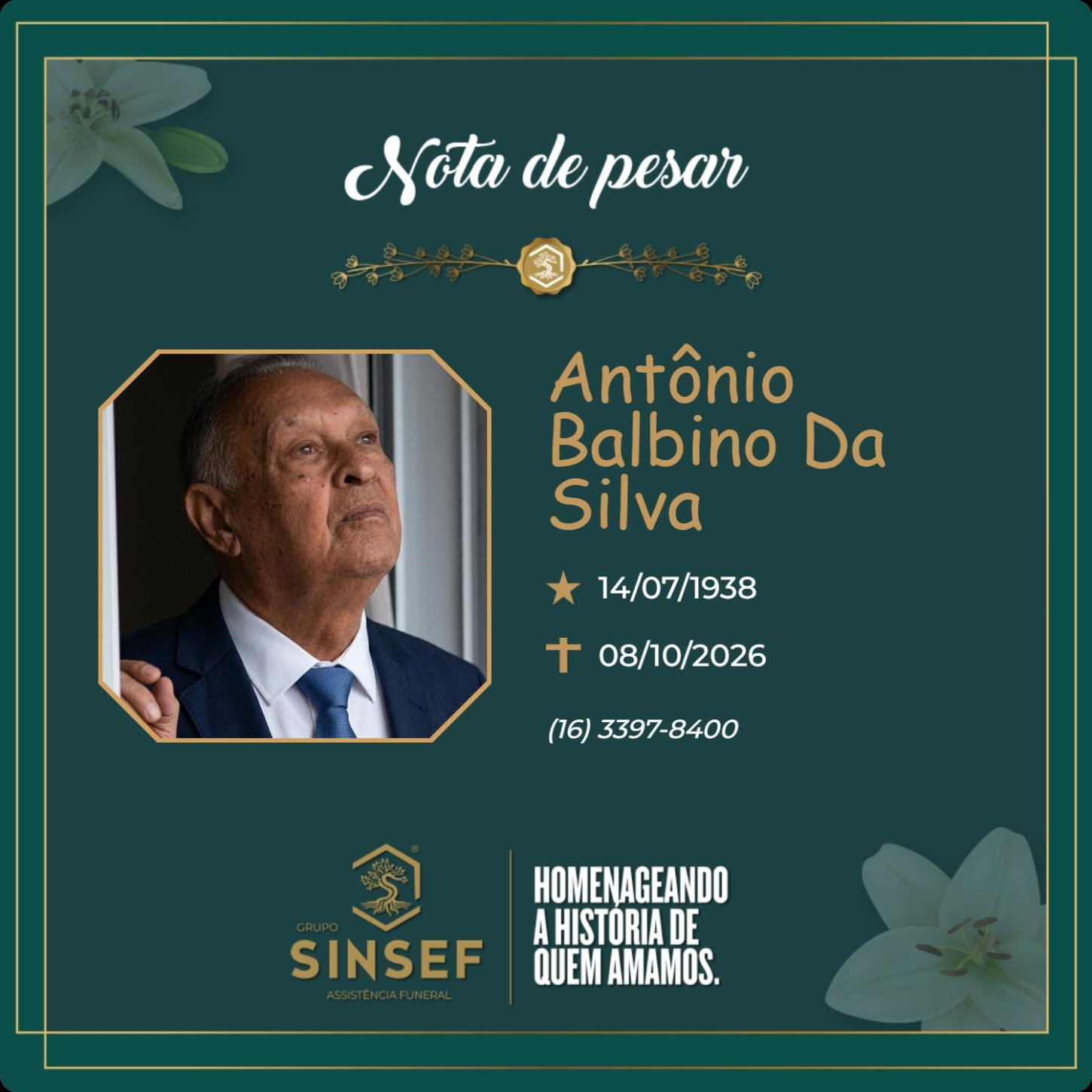 O Grupo Sinsef se despede do Sr. Antônio Balbino da Silva