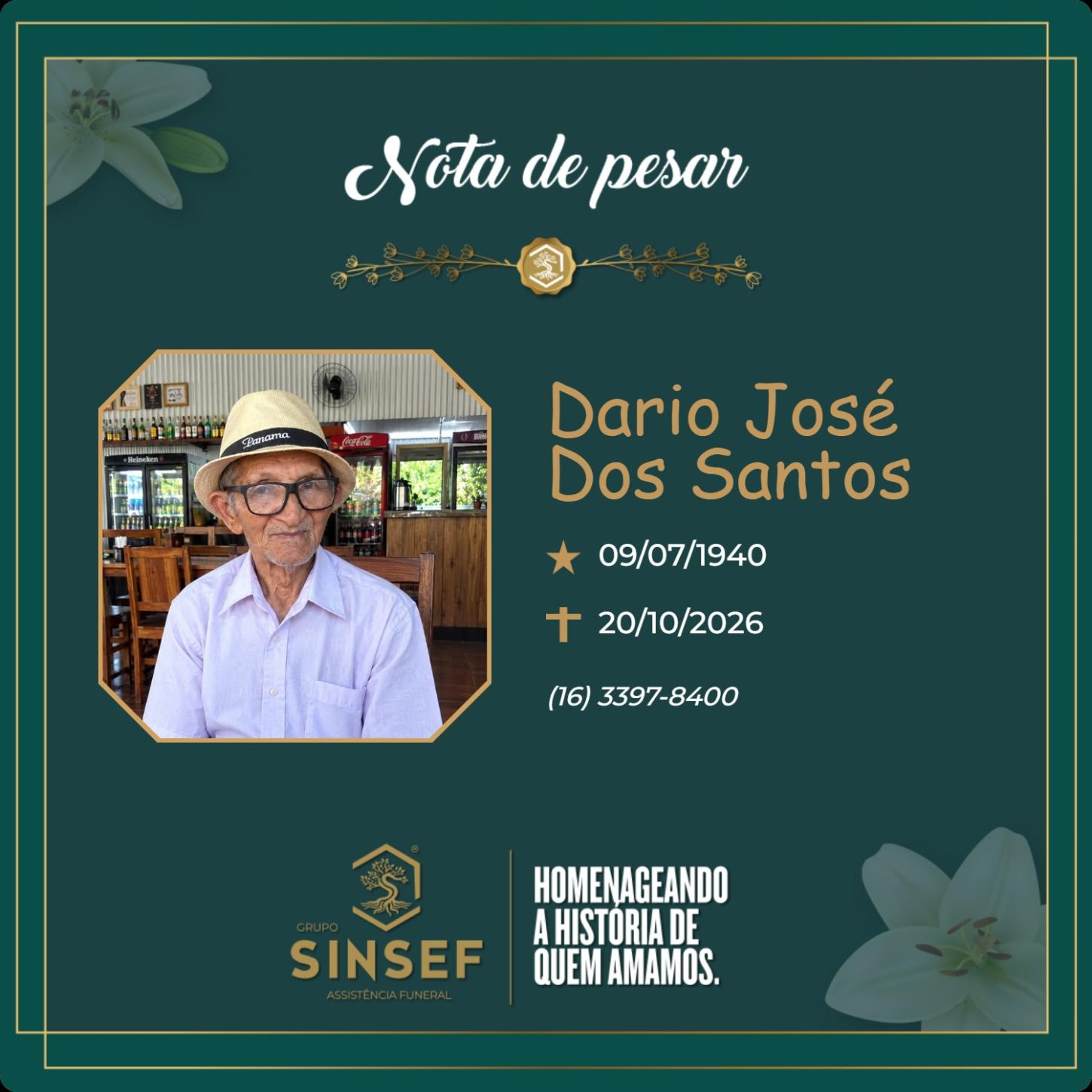 O Grupo Sinsef se despede do Sr. Dario José dos Santos